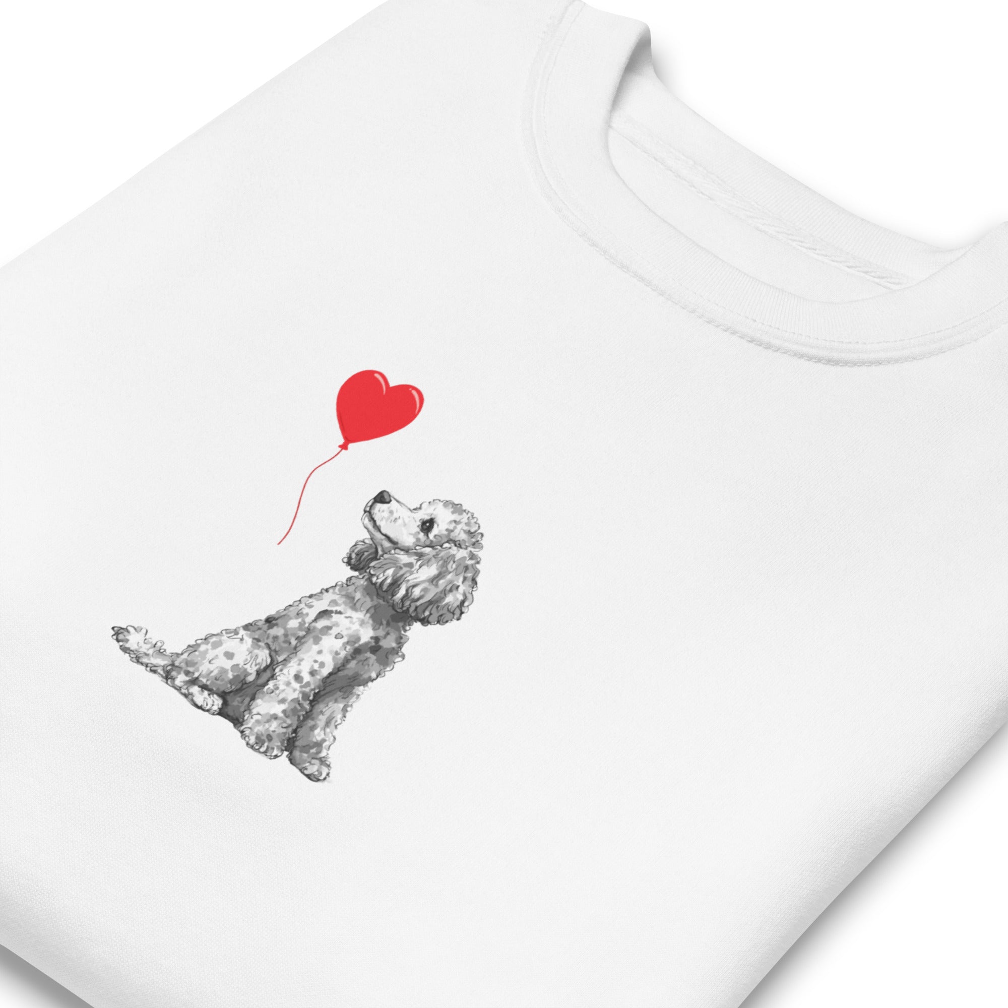Poodle Heart Balloon 