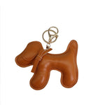 Load image into Gallery viewer, Poodle Puppy Leather Keychain Pendant
