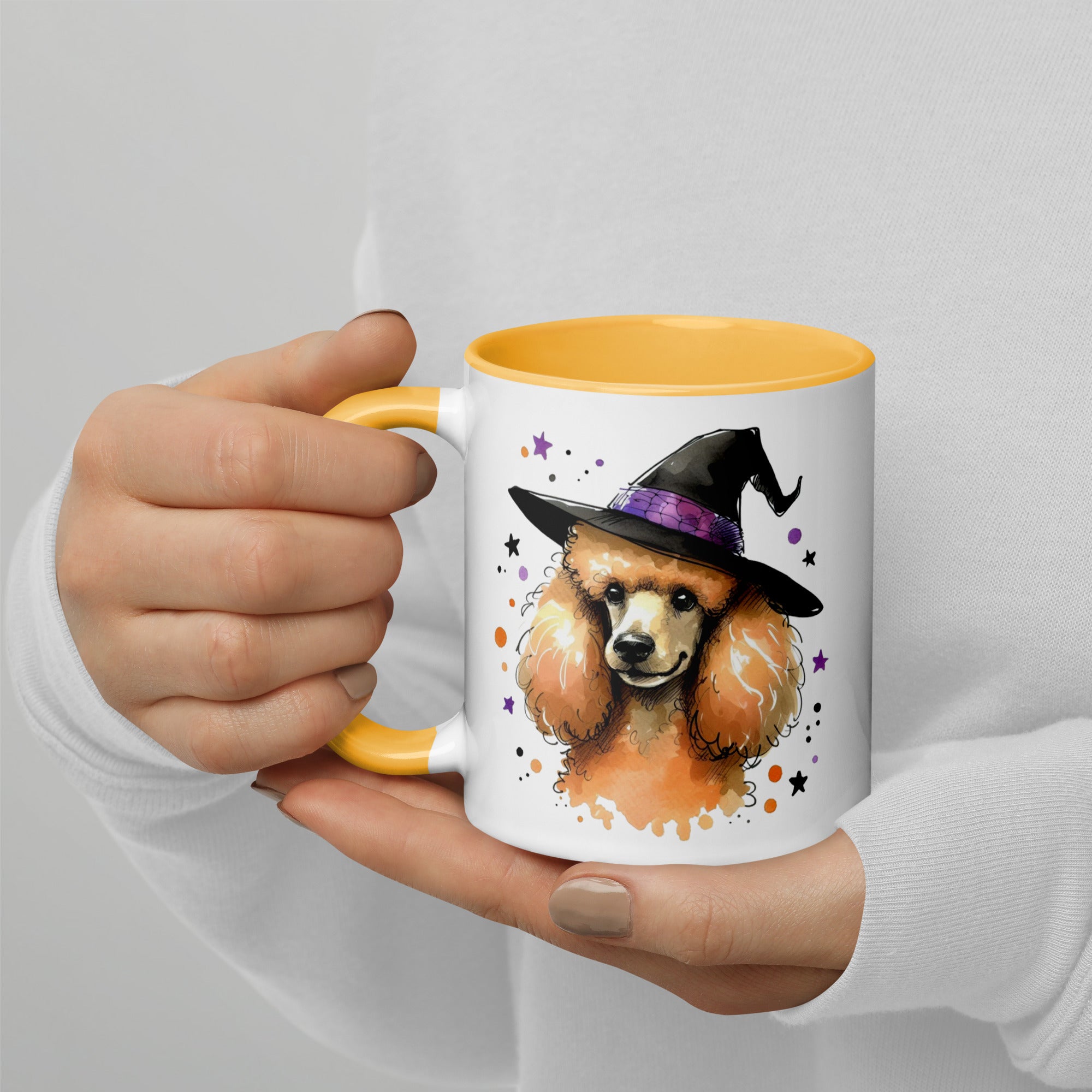 Apricot poodle mugs