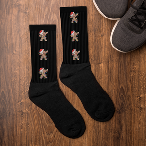 Christmas Poodle Socks