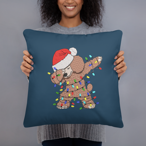 Christmas Poodle Pillow