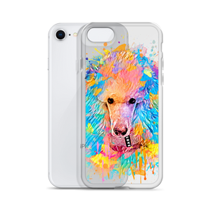 Poodle Rainbow Clear Case for iPhone®