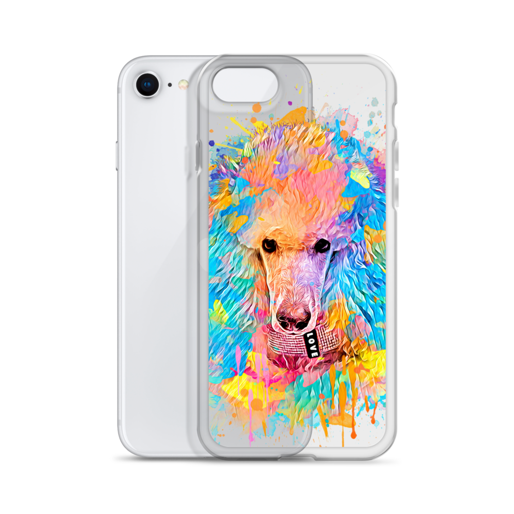 Poodle Rainbow Clear Case for iPhone®