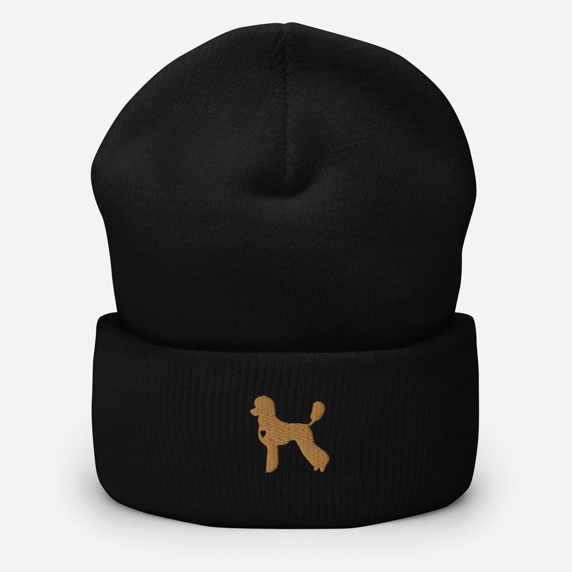 Poodle Gold Heart Beanie