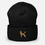 Load image into Gallery viewer, Poodle Gold Heart Beanie

