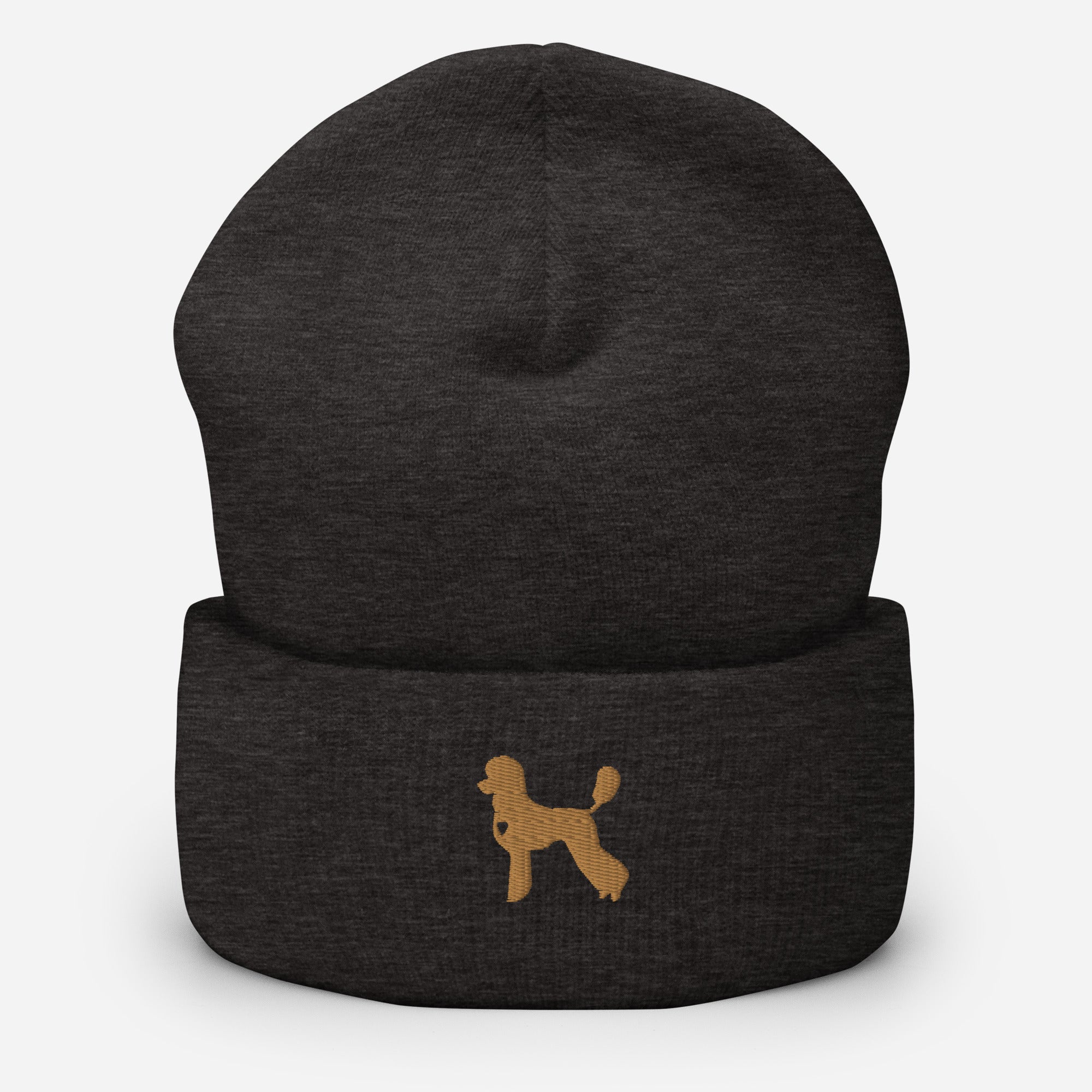 Poodle Gold Heart Beanie