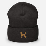 Load image into Gallery viewer, Poodle Gold Heart Beanie
