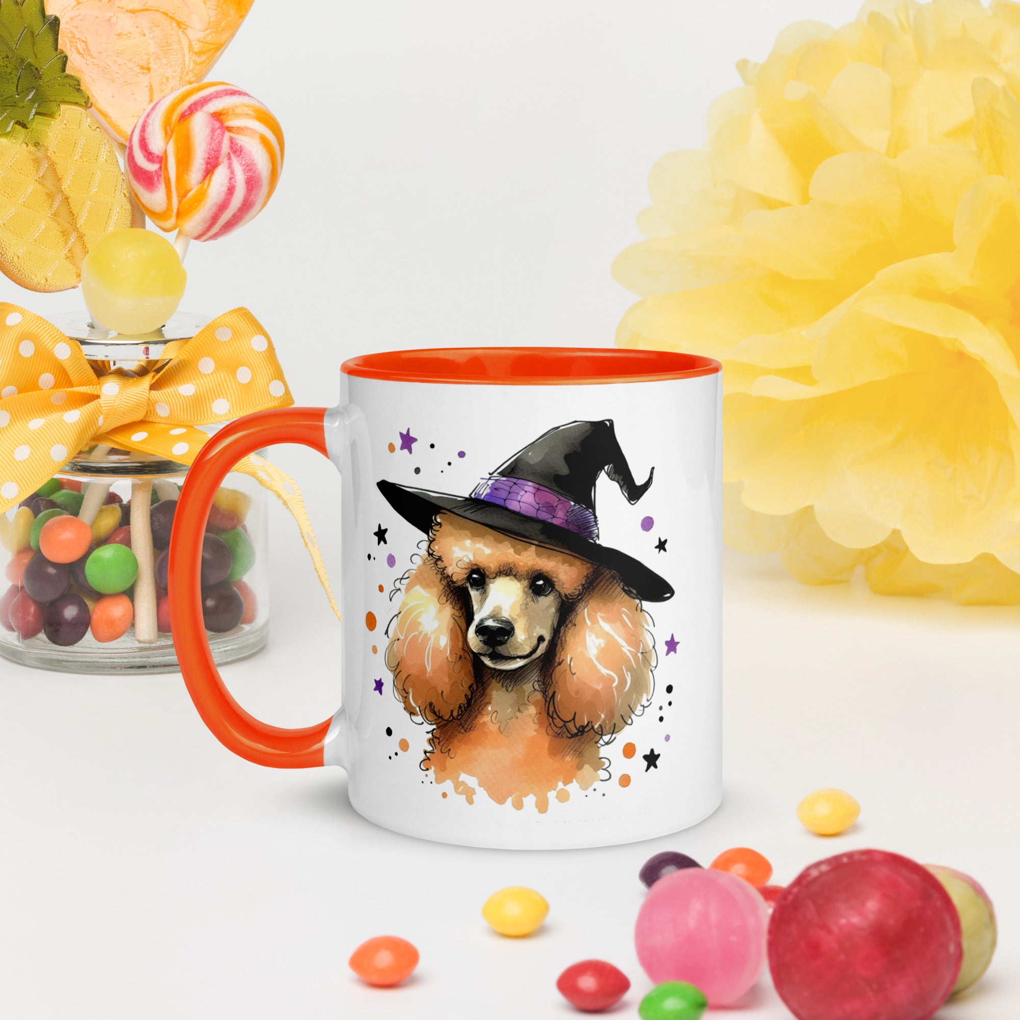 Cute Halloween Poodle Mugs