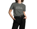 Load image into Gallery viewer, I&#39;d Rather Be With My Poodle Tee - Poodles World
