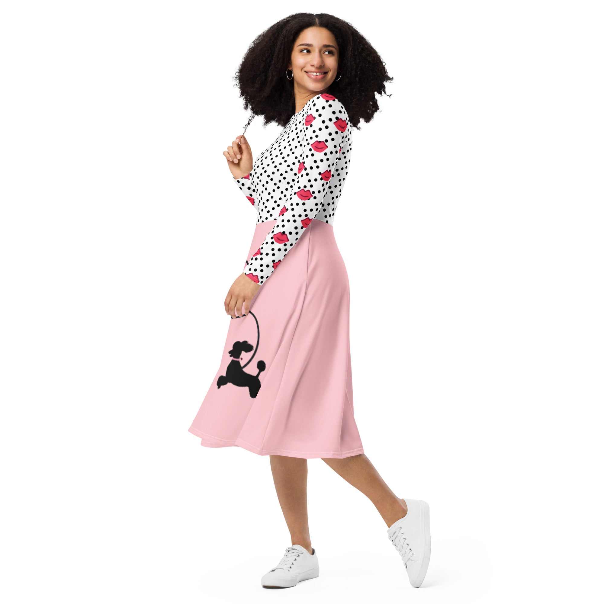 Poodle Skirt Costume | Retro Dress for Halloween & Vintage Parties 5XL Poodle Skirt Costume | Retro Dress for Halloween & Vintage Parties 5XL