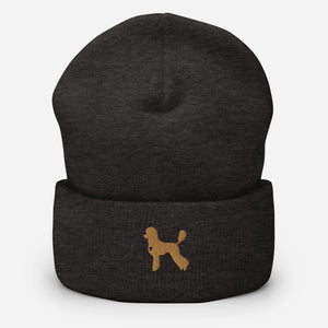 Poodle Gold Heart Beanie - Poodles World