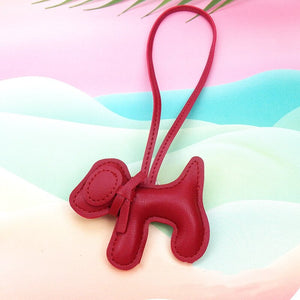 Poodle Puppy Leather Charm Pendant - Poodles World