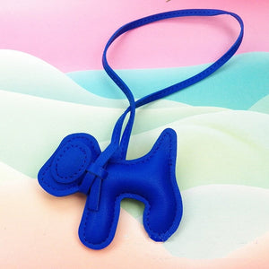 Poodle Puppy Leather Charm Pendant - Poodles World