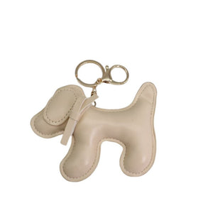 Poodle Puppy Leather Keychain Pendant - Poodles World