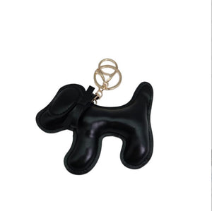 Poodle Puppy Leather Keychain Pendant - Poodles World