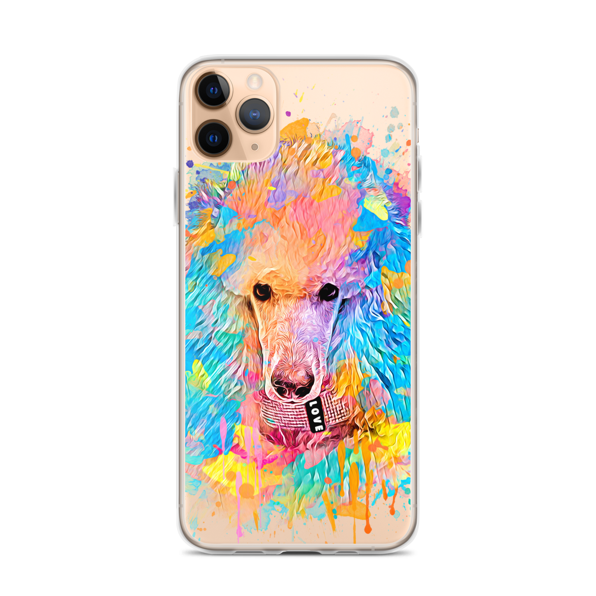 Poodle Rainbow Clear Case for iPhone®