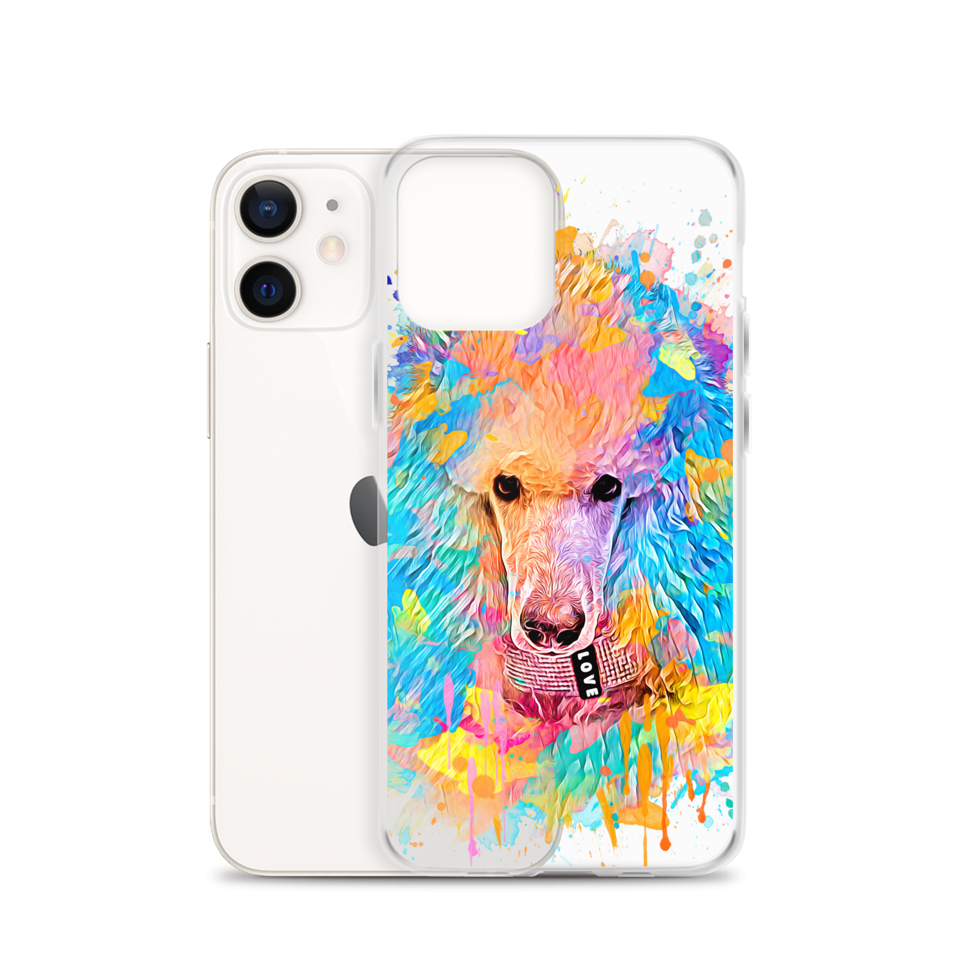 Poodle Rainbow Clear Case for iPhone® - Poodles World