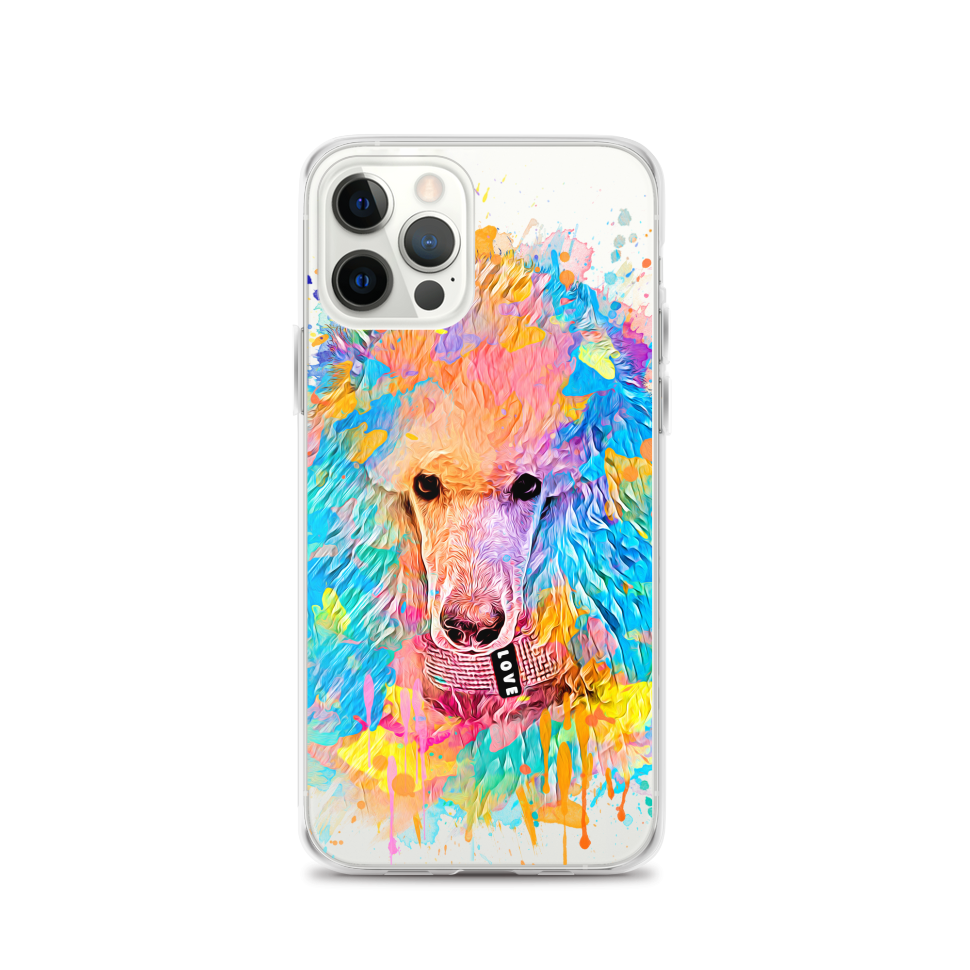 Poodle Rainbow Clear Case for iPhone® - Poodles World