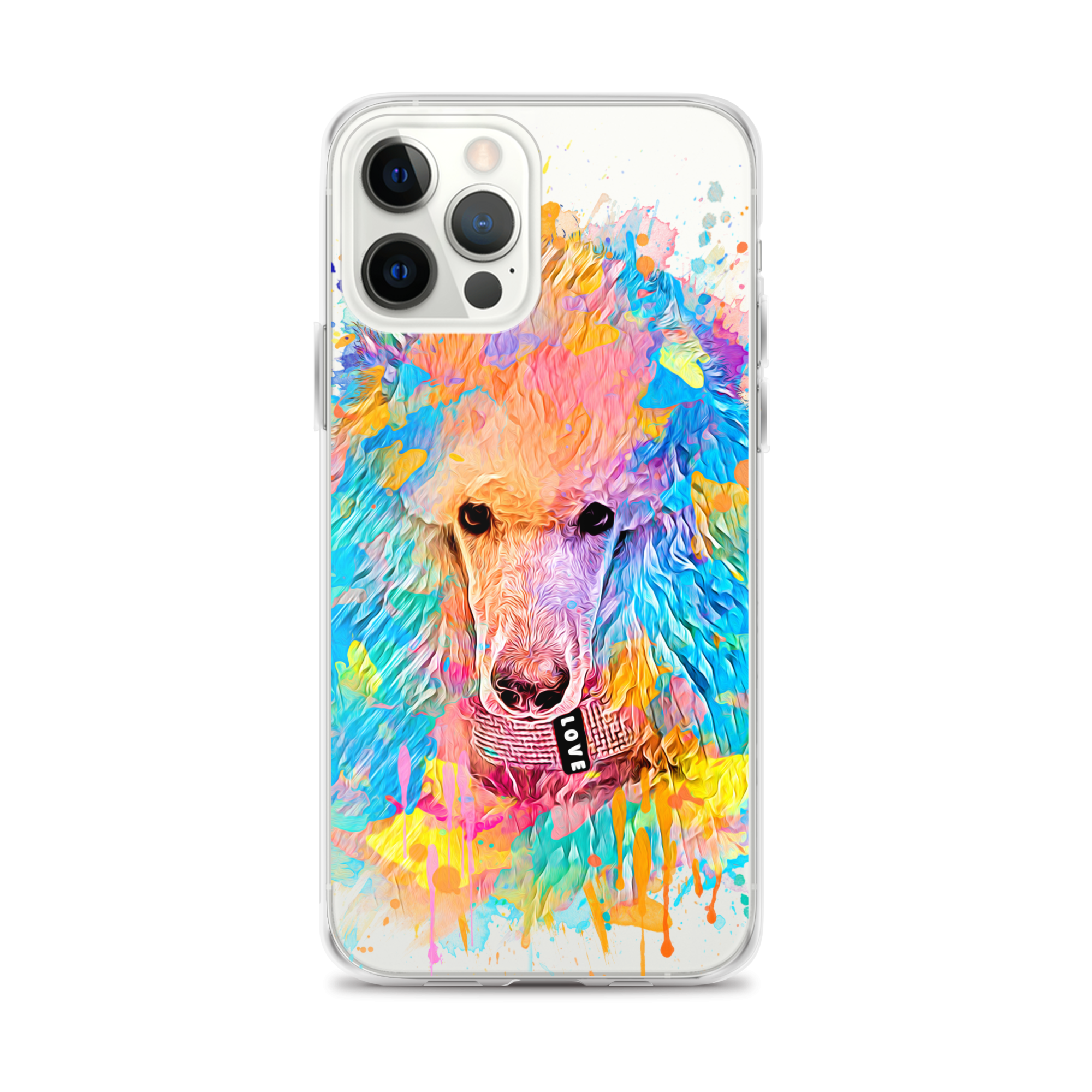 Poodle Rainbow Clear Case for iPhone® - Poodles World