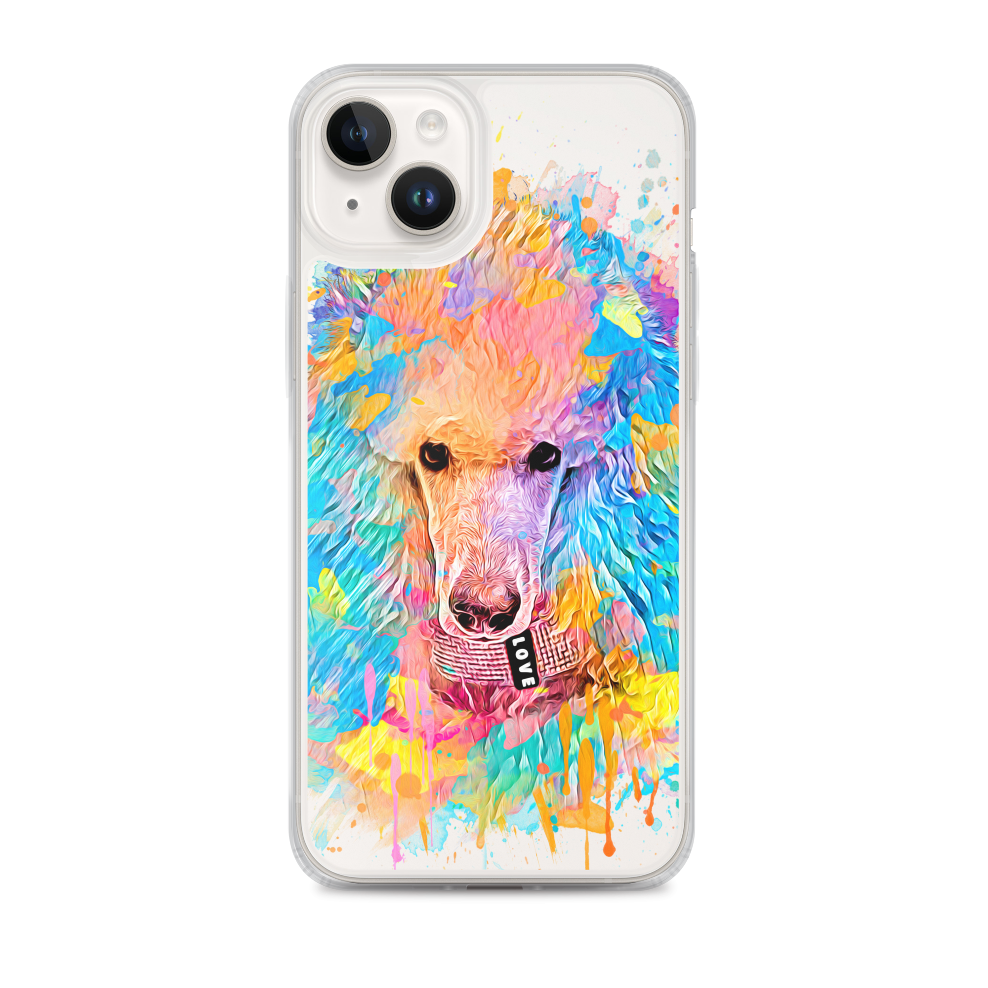 Poodle Rainbow Clear Case for iPhone® - Poodles World