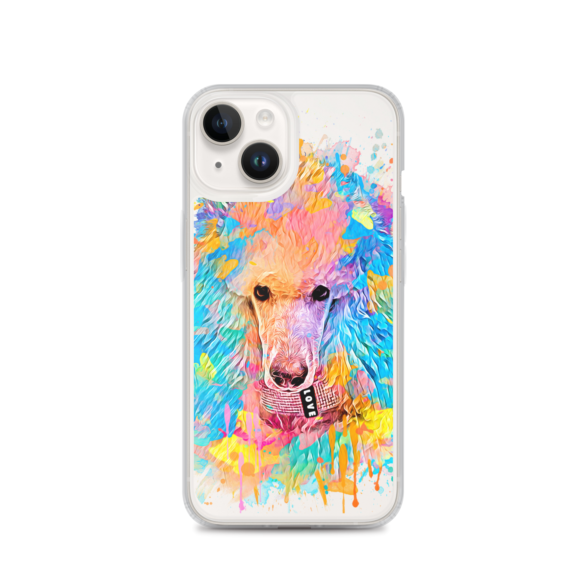 Poodle Rainbow Clear Case for iPhone® - Poodles World