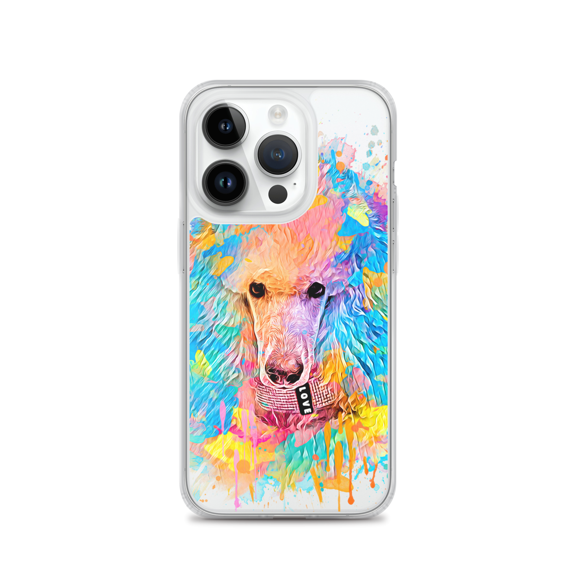 Poodle Rainbow Clear Case for iPhone® - Poodles World