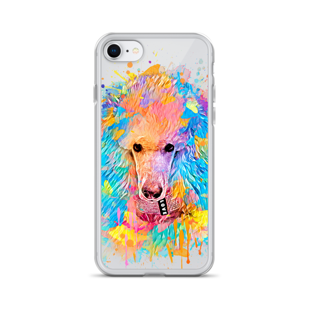 Poodle Rainbow Clear Case for iPhone® - Poodles World