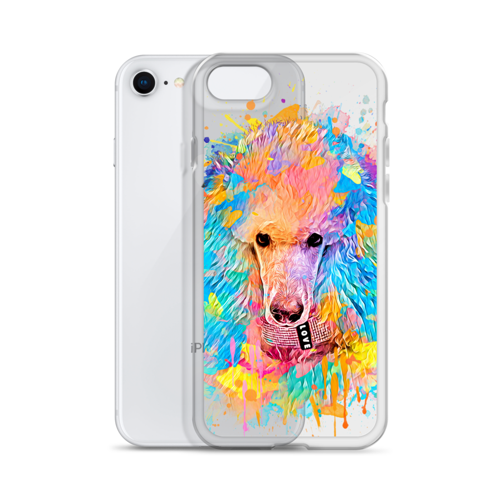 Poodle Rainbow Clear Case for iPhone® - Poodles World