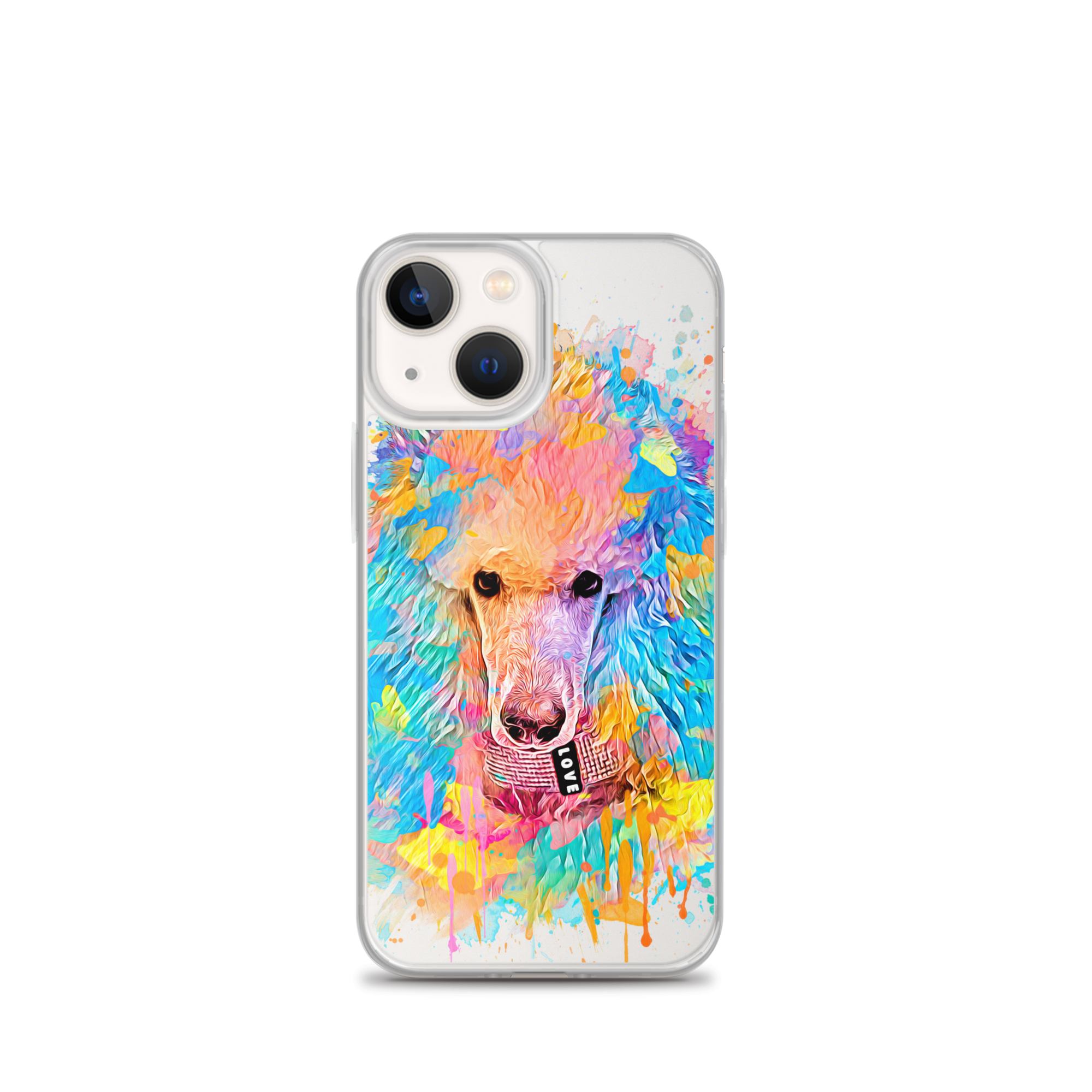 Poodle Rainbow Clear Case for iPhone® - Poodles World