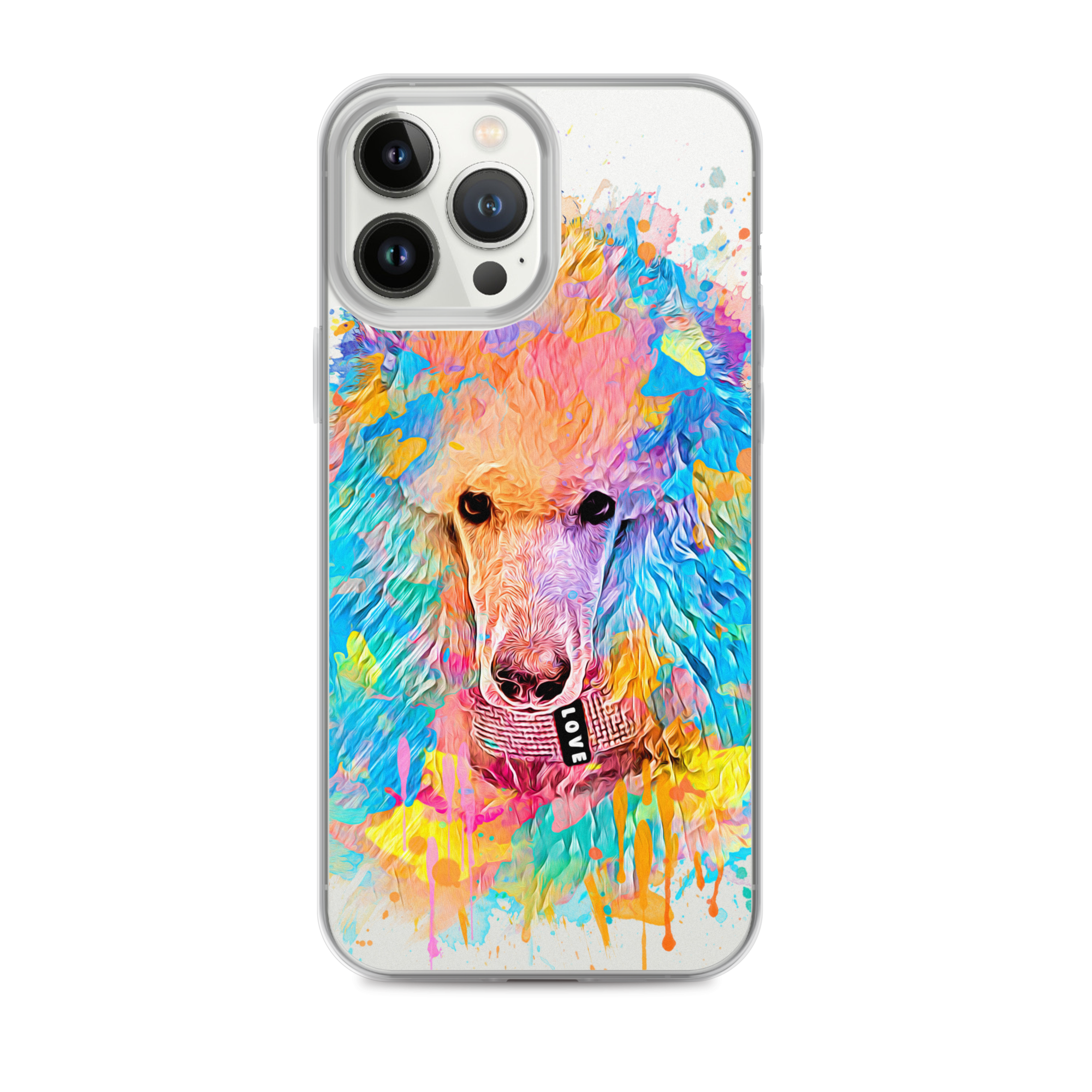 Poodle Rainbow Clear Case for iPhone® - Poodles World