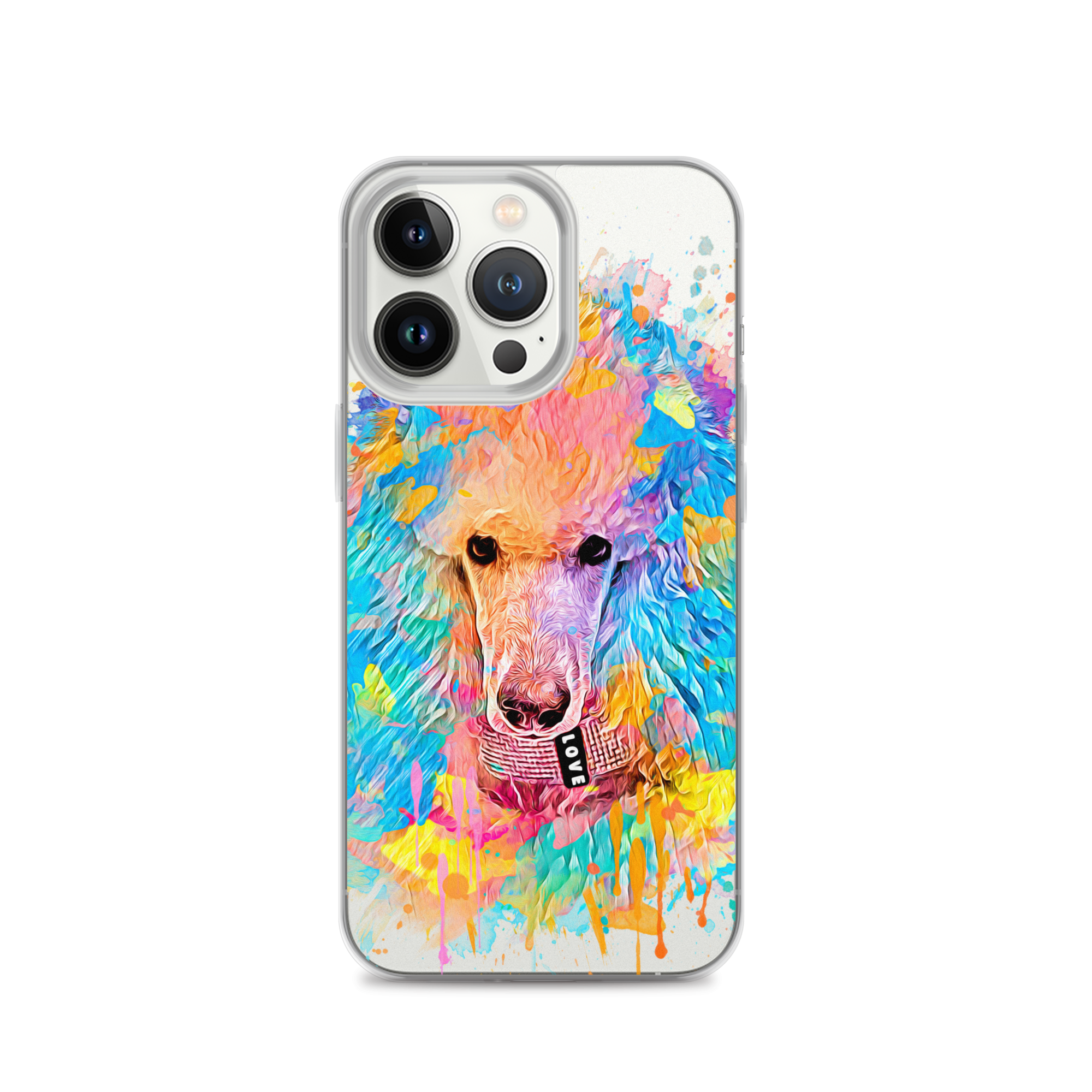 Poodle Rainbow Clear Case for iPhone® - Poodles World