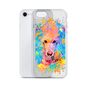 Poodle Rainbow Clear Case for iPhone® - Poodles World