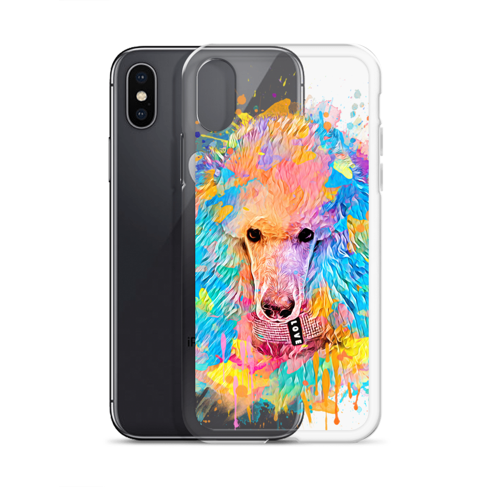 Poodle Rainbow Clear Case for iPhone® - Poodles World