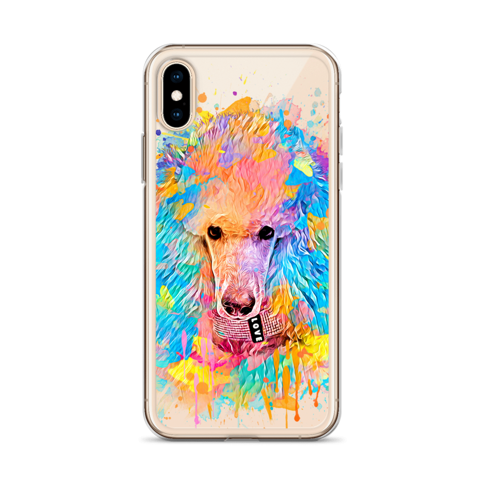 Poodle Rainbow Clear Case for iPhone® - Poodles World