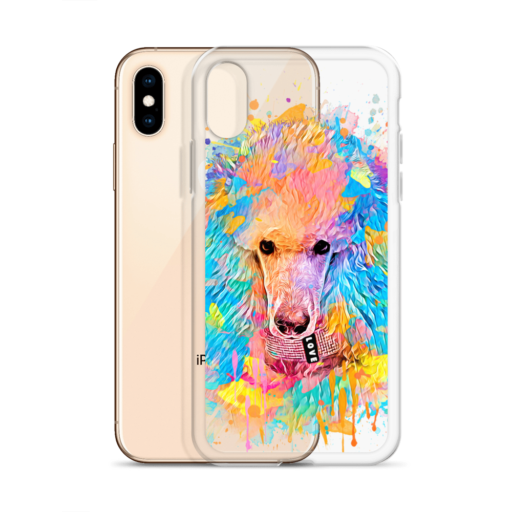 Poodle Rainbow Clear Case for iPhone® - Poodles World