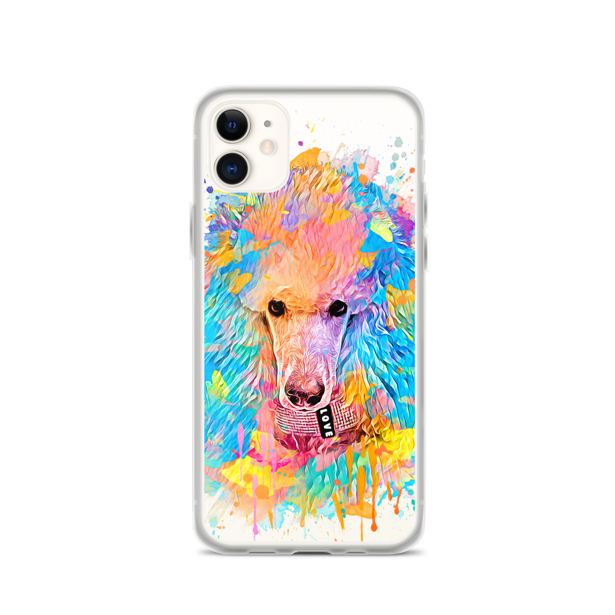 Poodle Rainbow Clear Case for iPhone® - Poodles World