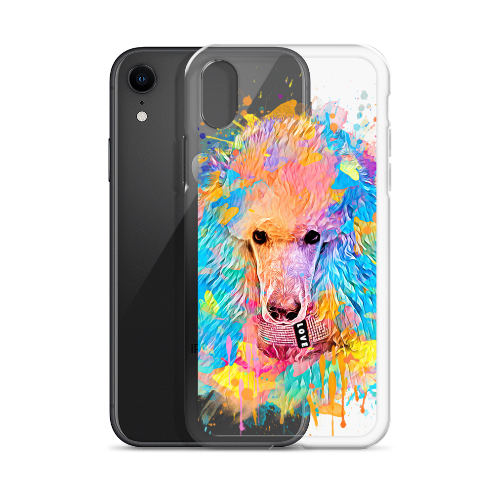 Poodle Rainbow Clear Case for iPhone® - Poodles World