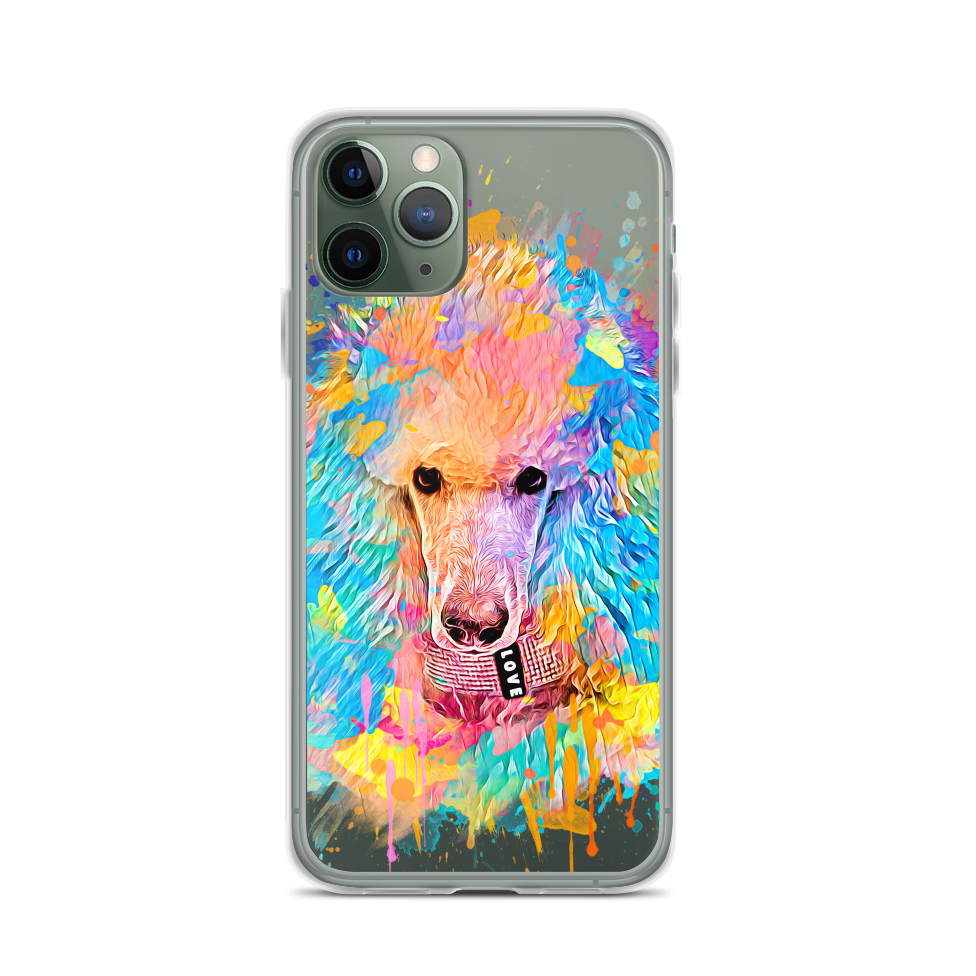 Poodle Rainbow Clear Case for iPhone® - Poodles World