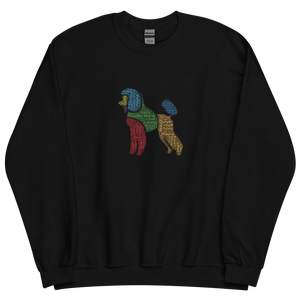 Poodle Unisex Typography Sweatshirt - Poodles World