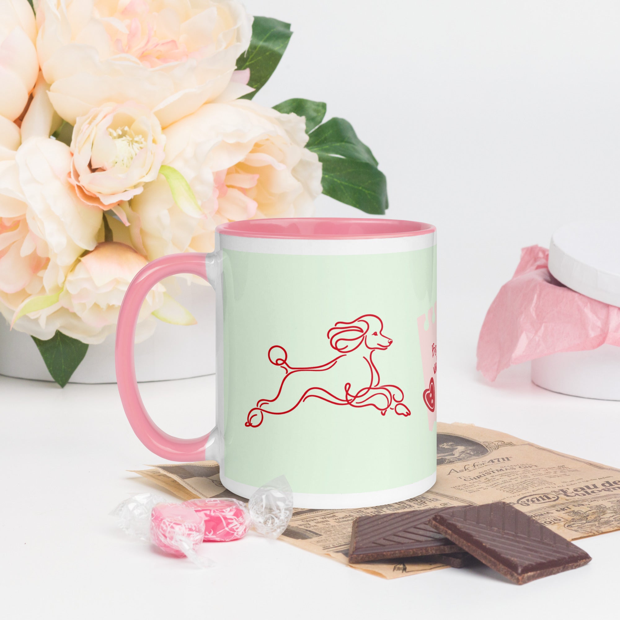 Poodle Valentine Mug