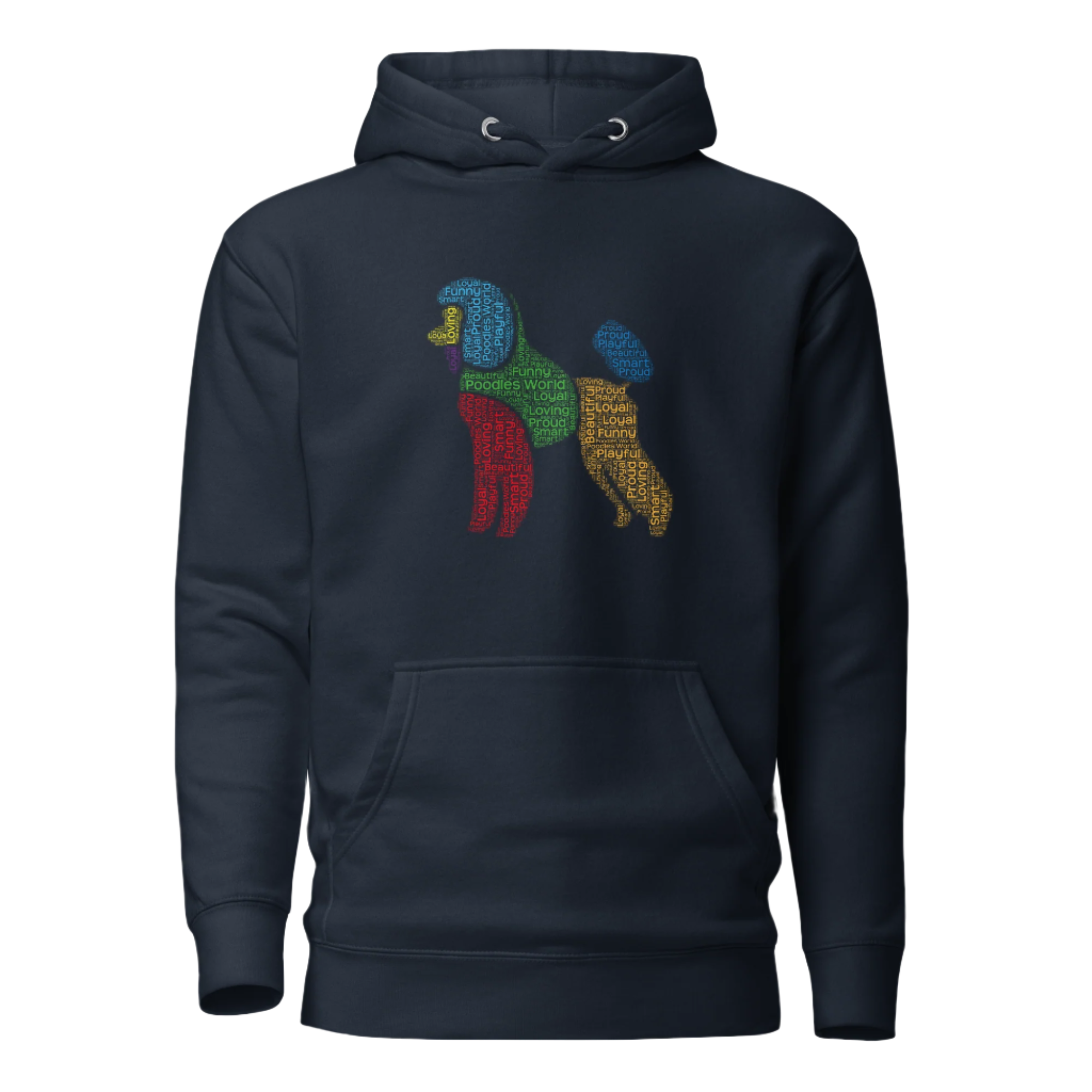 Typography Unisex Poodle Hoodie