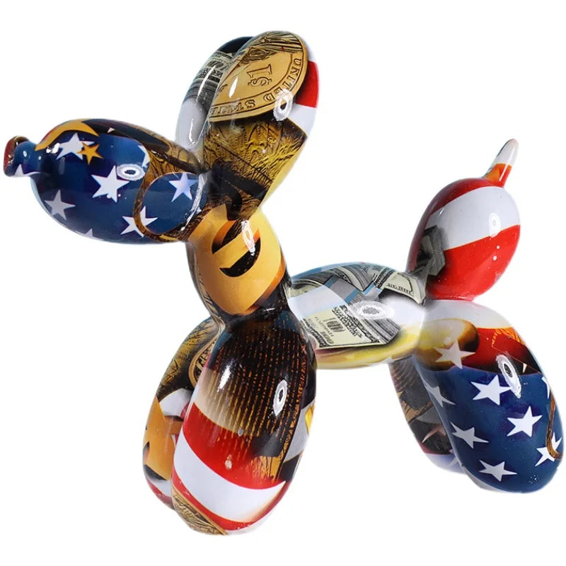 USA Flag Poodle Sculpture - Poodles World