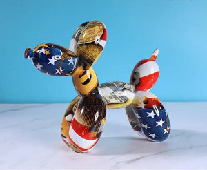 USA Flag Poodle Sculpture - Poodles World