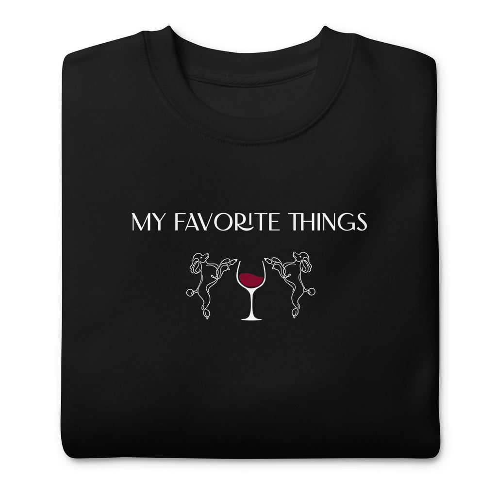 Wine Poodle Sweatshirt