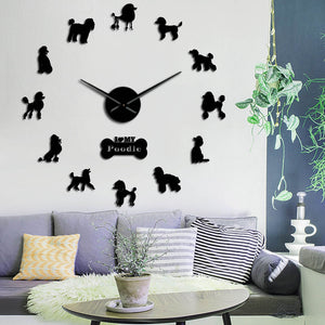 Poodle Wall Clock