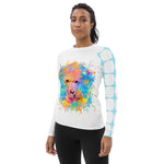 Load image into Gallery viewer, Rainbow Poodle Rash Guard

