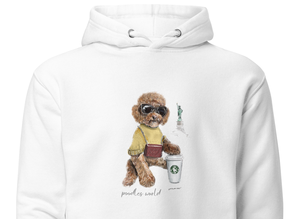 Coffee Time Unisex Poodle Hoodie - Poodles World