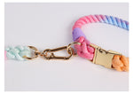 Load image into Gallery viewer, Rainbow Handmade Braided Poodle Collar

