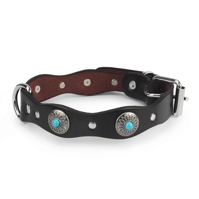 Poodle Leather Ethnic Collar - Poodles World