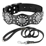 Load image into Gallery viewer, Poodle Leather Stud Collar Set - Poodles World
